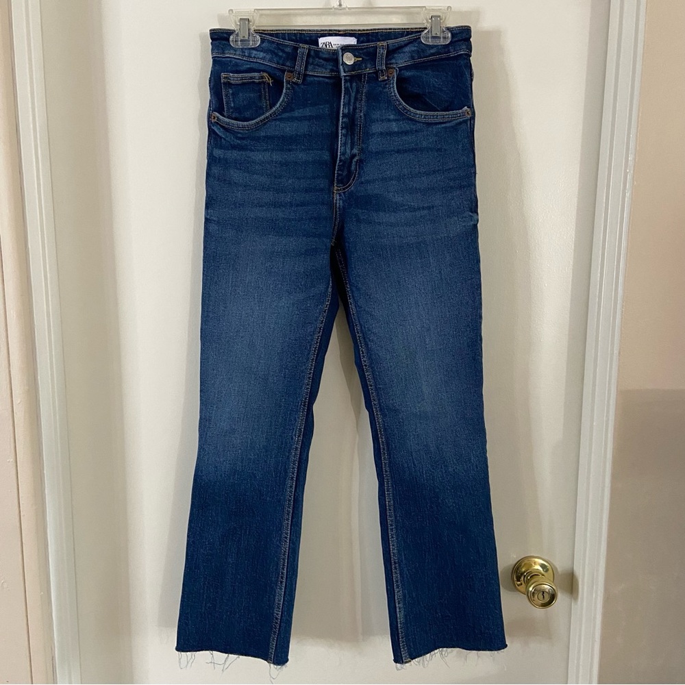 Zara straight leg ankle jeans